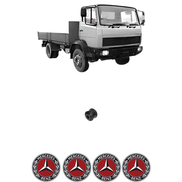 Bucsa bara stabilizatoare Spate Dreapta MERCEDES-BENZ T2/LN1 Platform/Chassis din 1986-1994, Auto, Febi, 4x Stickere auto cu MERCEDES-BENZ