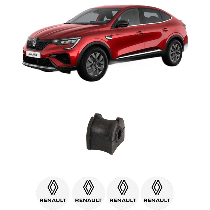 Bucsa bara stabilizatoare Spate Dreapta Stanga RENAULT ARKANA I (LCM_, LDN_) din 2019, Auto, Febi, 4x Stickere auto cu RENAULT