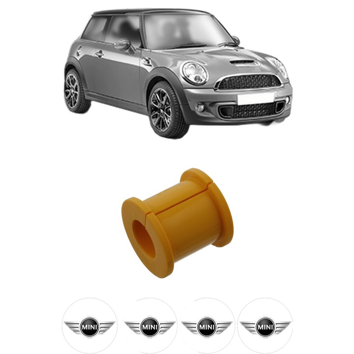 Bucsa bara stabilizatoare Spate Dreapta Stanga MINI MINI (R56) din 2006-2013, Auto, Febi, 4x Stickere auto cu MINI