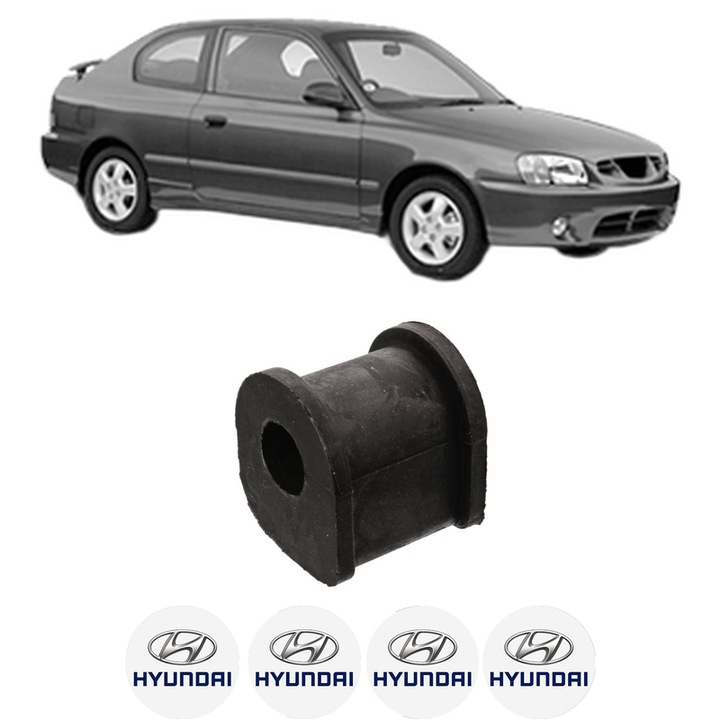 Bucsa bara stabilizatoare Fata Dreapta Stanga HYUNDAI ACCENT II (LC) din 1999-2005, Auto, Febi, 4x Stickere auto cu HYUNDAI