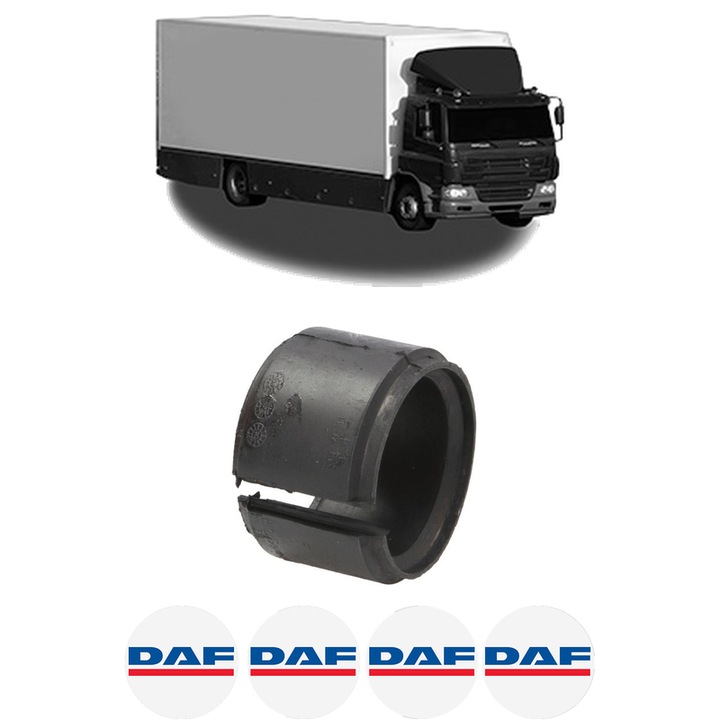 Bucsa bara stabilizatoare Spate Dreapta Stanga DAF CF 65 din 2001-2013, Auto, Febi, 4x Stickere auto cu DAF