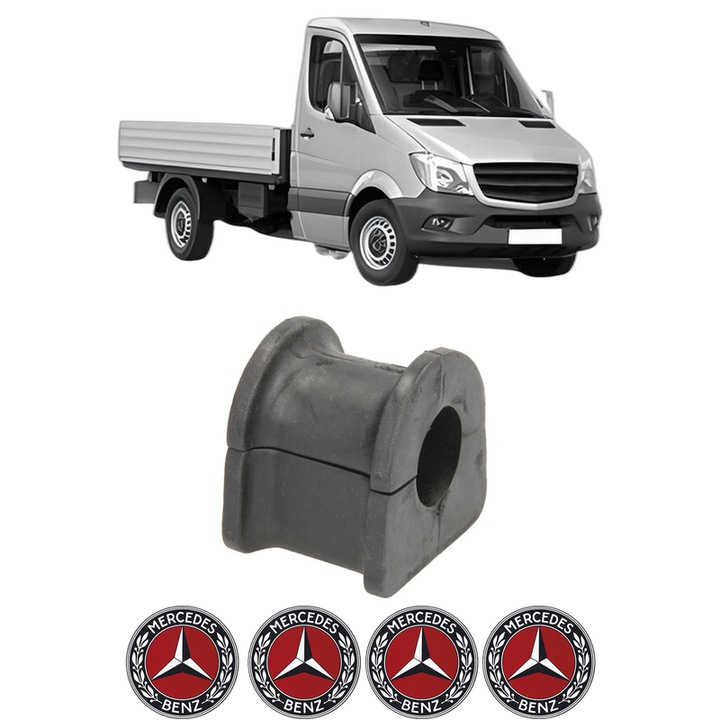 Bucsa bara stabilizatoare Fata Spate Dreapta Stanga MERCEDES-BENZ SPRINTER 3-t Platform/Chassis (B906) din 2006-2016, Auto, Febi, 4x Stickere auto cu MERCEDES-BENZ