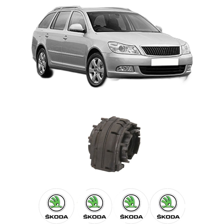 Bucsa bara stabilizatoare Spate Dreapta Stanga SKODA OCTAVIA II Combi (1Z5) din 2004-2013, Auto, Febi, 4x Stickere auto cu SKODA
