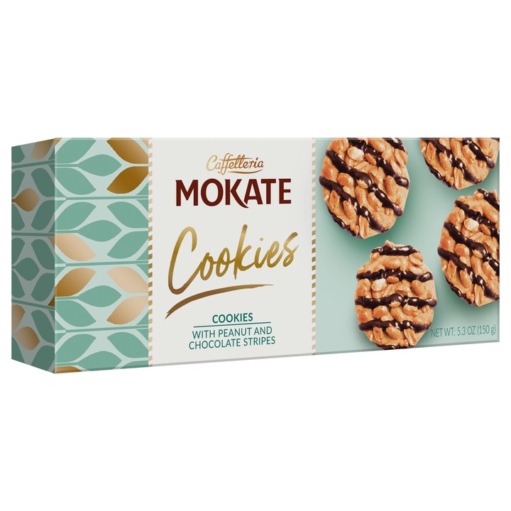 Biscuiti cu arahide si ciocolata, Caffeteria Mokate, 150 g