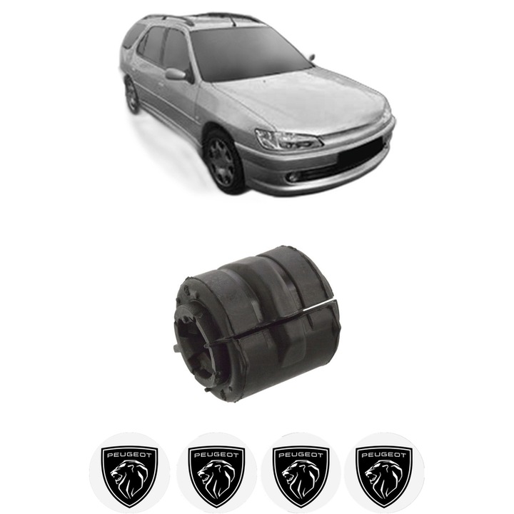 Bucsa bara stabilizatoare Fata Dreapta Stanga PEUGEOT 306 Estate Van (N_, 7_) din 1997-2000, Auto, Febi, 4x Stickere auto cu PEUGEOT