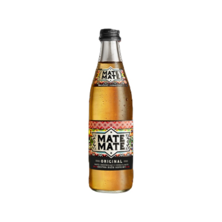 Bautura carbogazoasa, Mate Mate, cu ceai de Yerbamate, 0,5l, energizant, fara gluten, vegana