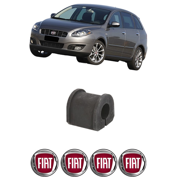 Bucsa bara stabilizatoare Spate Dreapta Stanga FIAT CROMA (194_) din 2005-2011, Auto, Febi, 4x Stickere auto cu FIAT