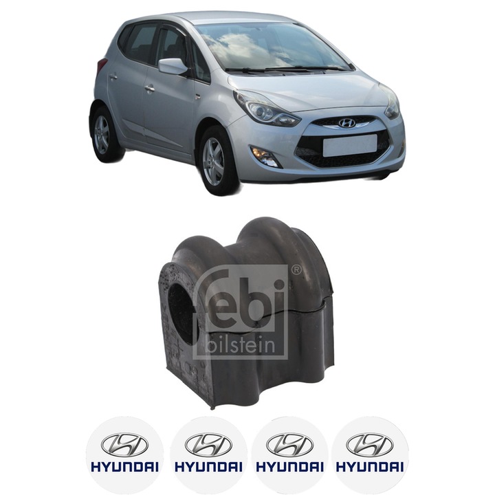 Bucsa bara stabilizatoare Fata Dreapta Stanga HYUNDAI ix20 (JC) din 2010-2019, Auto, Febi, 4x Stickere auto cu HYUNDAI