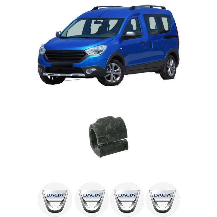 Bucsa bara stabilizatoare Fata Dreapta Stanga DACIA DOKKER MPV (KE_) din 2012-2021, Auto, Febi, 4x Stickere auto cu DACIA