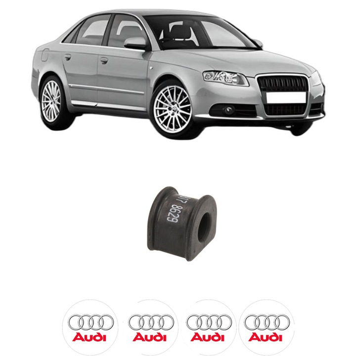 Bucsa bara stabilizatoare Spate Dreapta Stanga AUDI A4 B7 (8EC) din 2004-2008, Auto, Febi, 4x Stickere auto cu AUDI
