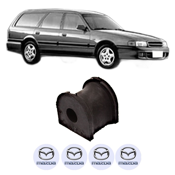 Bucsa bara stabilizatoare Spate Dreapta Stanga MAZDA 626 IV Hatchback (GE) din 1991-1997, Auto, Febi, 4x Stickere auto cu MAZDA