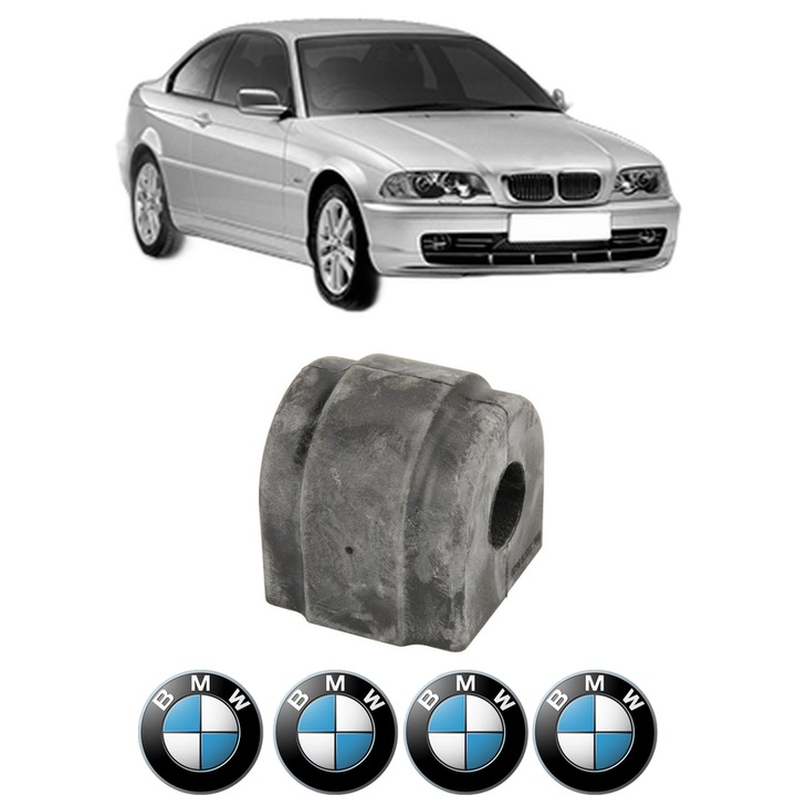 Bucsa bara stabilizatoare Fata Dreapta Stanga BMW Seria 3 (E46) din 1997-2005, Auto, Febi, 4x Stickere auto cu BMW