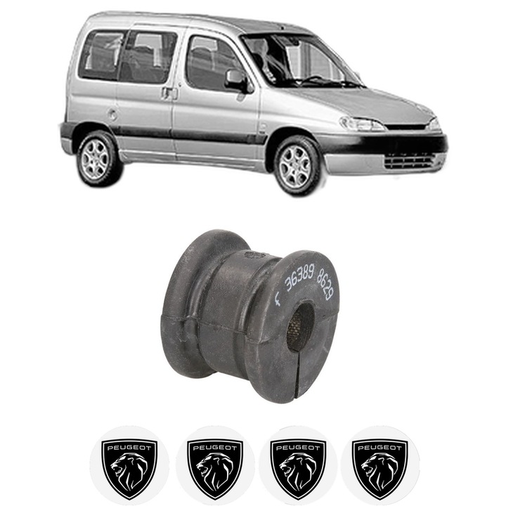 Bucsa bara stabilizatoare Spate Dreapta Stanga PEUGEOT PARTNER MPV (5_, G_) din 1996-2015, Auto, Febi, 4x Stickere auto cu PEUGEOT