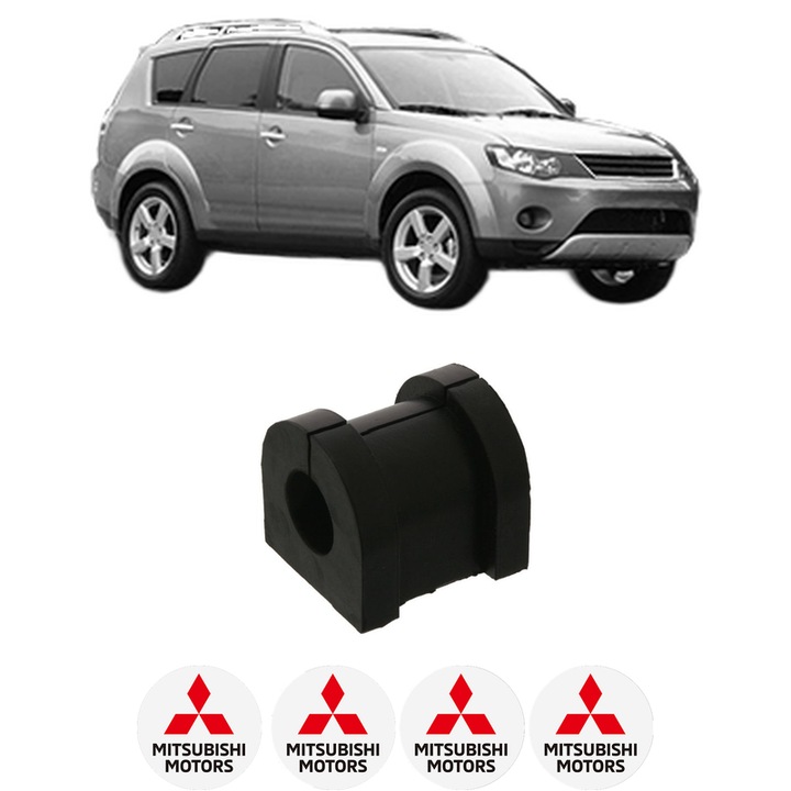 Bucsa bara stabilizatoare Spate Dreapta Stanga MITSUBISHI OUTLANDER II (CW_W) din 2006-2012, Auto, Febi, 4x Stickere auto cu MITSUBISHI