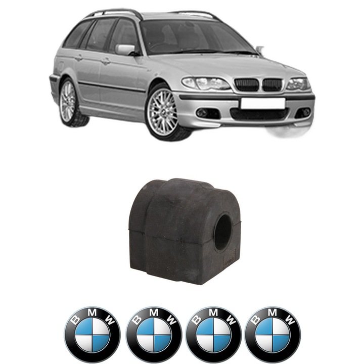 Bucsa bara stabilizatoare Fata Dreapta Stanga BMW Seria 3 Touring (E46) din 1999-2005, Auto, Febi, 4x Stickere auto cu BMW
