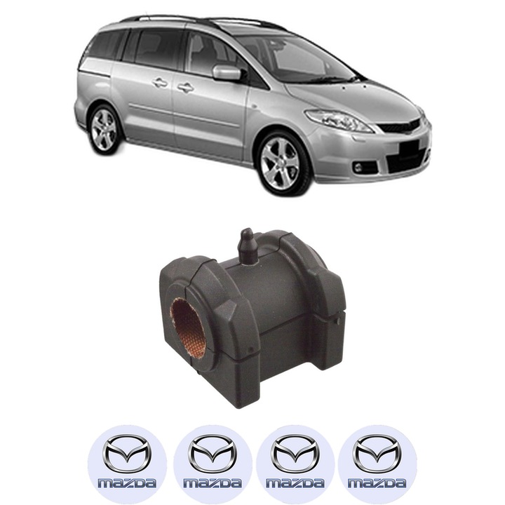 Bucsa bara stabilizatoare Fata Dreapta Stanga MAZDA 5 (CR) din 2005-2010, Auto, Febi, 4x Stickere auto cu MAZDA