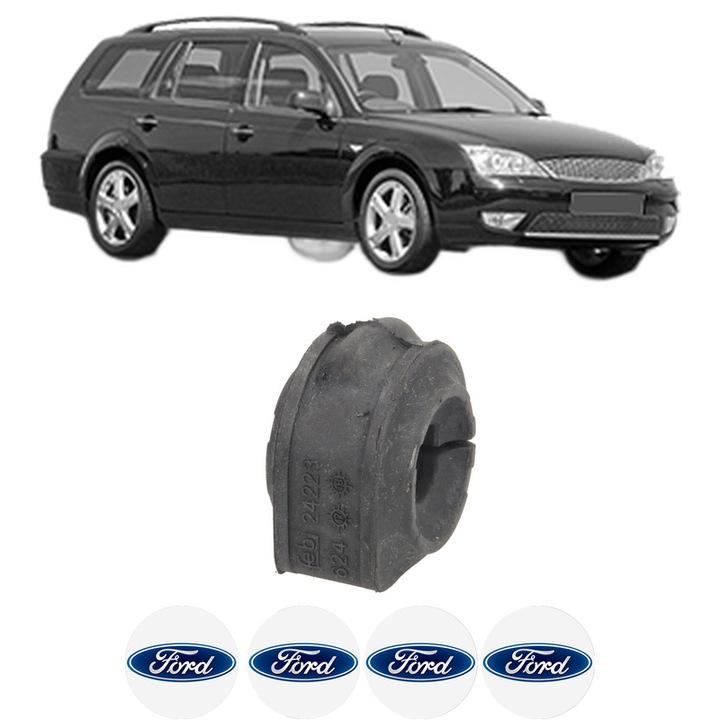 Bucsa bara stabilizatoare Spate Dreapta Stanga FORD MONDEO III Turnier (BWY) din 2000-2007, Auto, Febi, 4x Stickere auto cu FORD