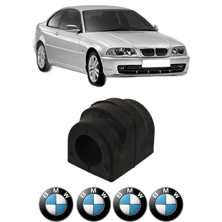 Bucsa bara stabilizatoare Spate Dreapta Stanga BMW Seria 3 (E46) din 1997-2005, Auto, Febi, 4x Stickere auto cu BMW