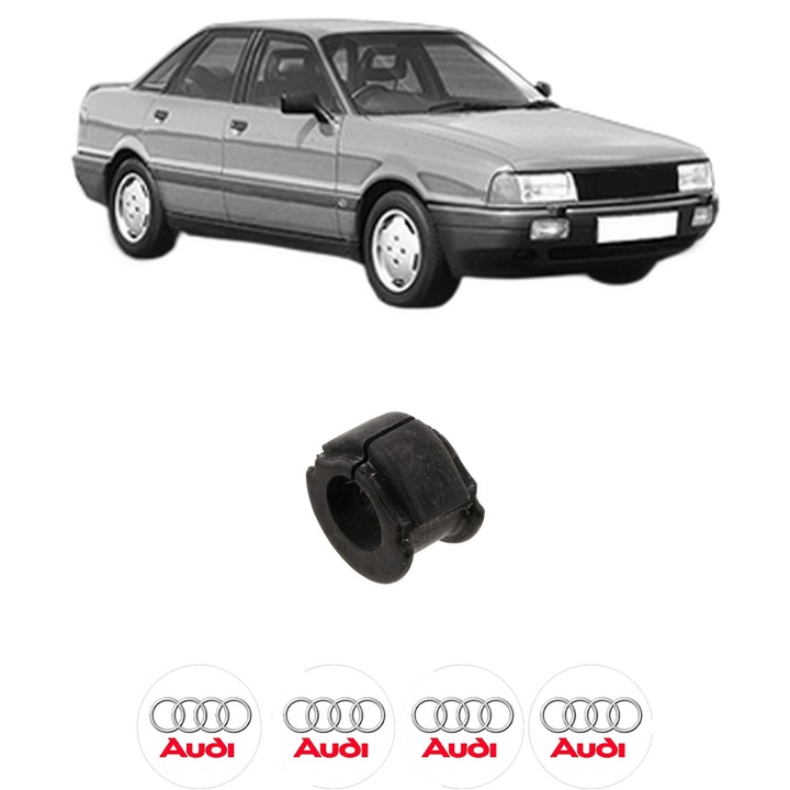 Bucsa bara stabilizatoare Fata Dreapta Stanga AUDI 80 B3 Saloon (893, 894, 8A2) din 1986-1991, Auto, Febi, 4x Stickere auto cu AUDI
