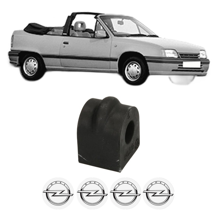 Bucsa bara stabilizatoare Spate Dreapta Stanga OPEL KADETT E Convertible (T85) din 1986-1993, Auto, Febi, 4x Stickere auto cu OPEL
