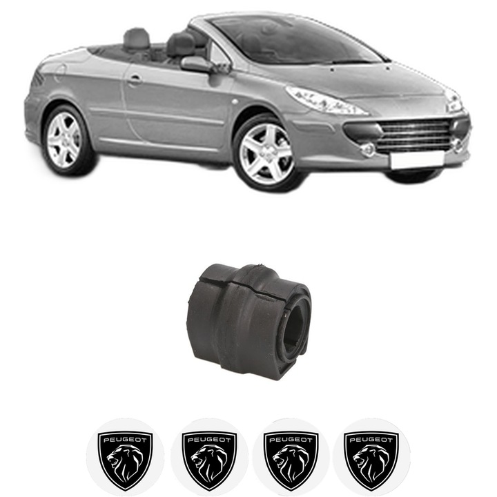 Bucsa bara stabilizatoare Fata Dreapta Stanga PEUGEOT 307 CC (3B) din 2003-2009, Auto, Febi, 4x Stickere auto cu PEUGEOT