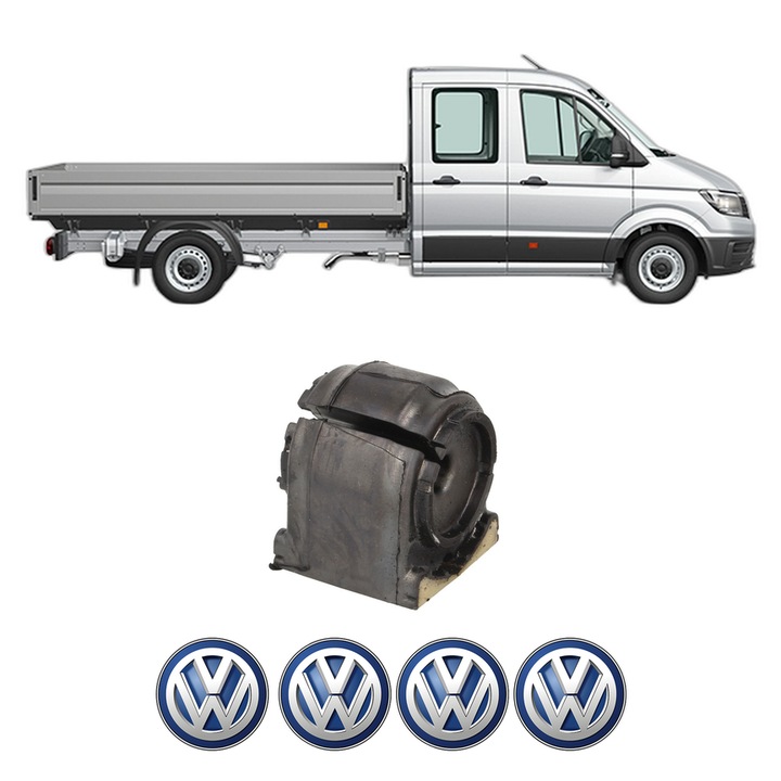 Bucsa bara stabilizatoare Spate Dreapta Stanga Volkswagen CRAFTER 30-50 Platform/Chassis (2F_) din 2006-2016, Auto, Febi, 4x Stickere auto cu Volkswagen