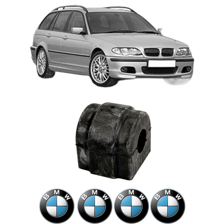Bucsa bara stabilizatoare Fata Dreapta Stanga BMW Seria 3 Touring (E46) din 1999-2005, Auto, Febi, 4x Stickere auto cu BMW