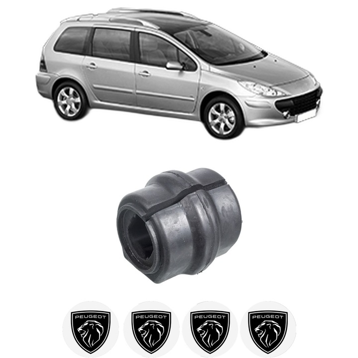 Bucsa bara stabilizatoare Fata Dreapta Stanga PEUGEOT 307 SW (3H) din 2002-2009, Auto, Febi, 4x Stickere auto cu PEUGEOT