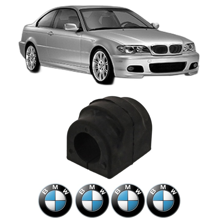 Bucsa bara stabilizatoare Spate Dreapta Stanga BMW Seria 3 Coupe (E46) din 1998-2006, Auto, Febi, 4x Stickere auto cu BMW