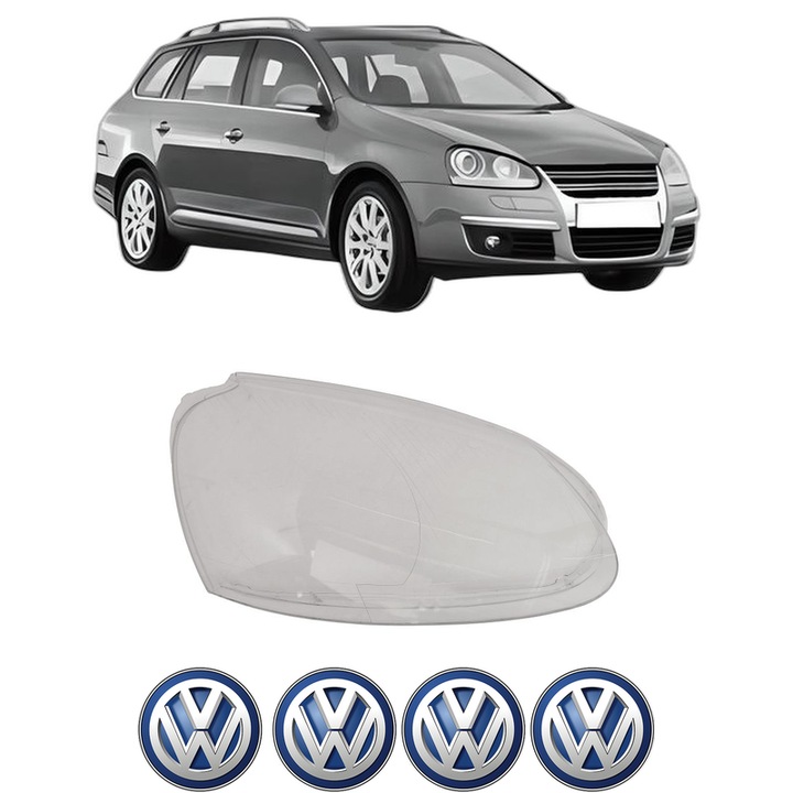 Sticla Far Dreapta Volkswagen GOLF V Variant (1K5) din 2007-2009, Auto, 4x Stickere auto cu Volkswagen