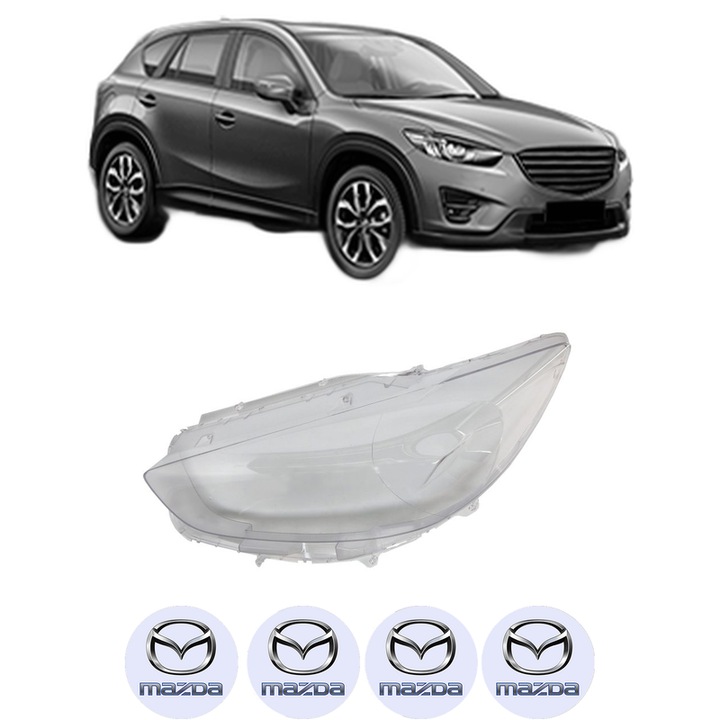 Sticla Far Stanga MAZDA CX-5, KE din 2011-2015, Auto, 4x Stickere auto cu MAZDA