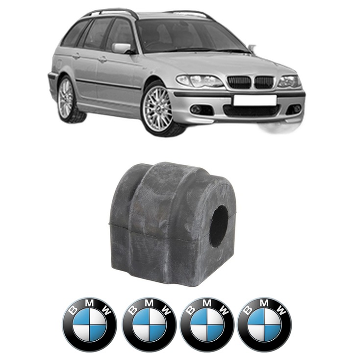 Bucsa bara stabilizatoare Fata Dreapta Stanga BMW Seria 3 Touring (E46) din 1999-2005, Auto, Febi, 4x Stickere auto cu BMW
