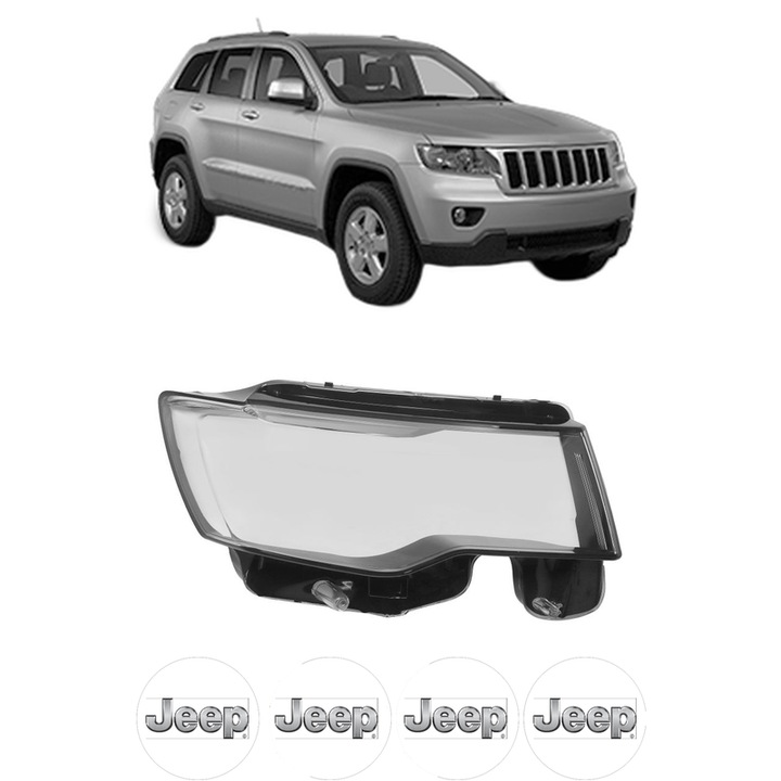 Sticla Far Dreapta JEEP GRAND CHEROKEE IV, WK2 din 2013-2016, Auto, 4x Stickere auto cu JEEP