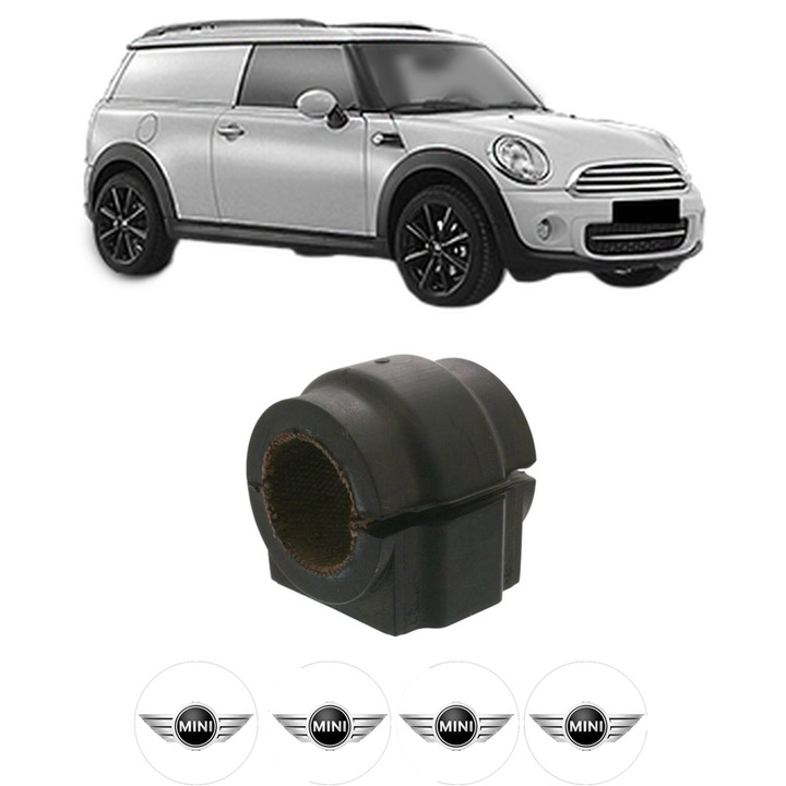 Bucsa bara stabilizatoare Fata Dreapta Stanga MINI MINI CLUBVAN (R55) din 2012-2014, Auto, Febi, 4x Stickere auto cu MINI