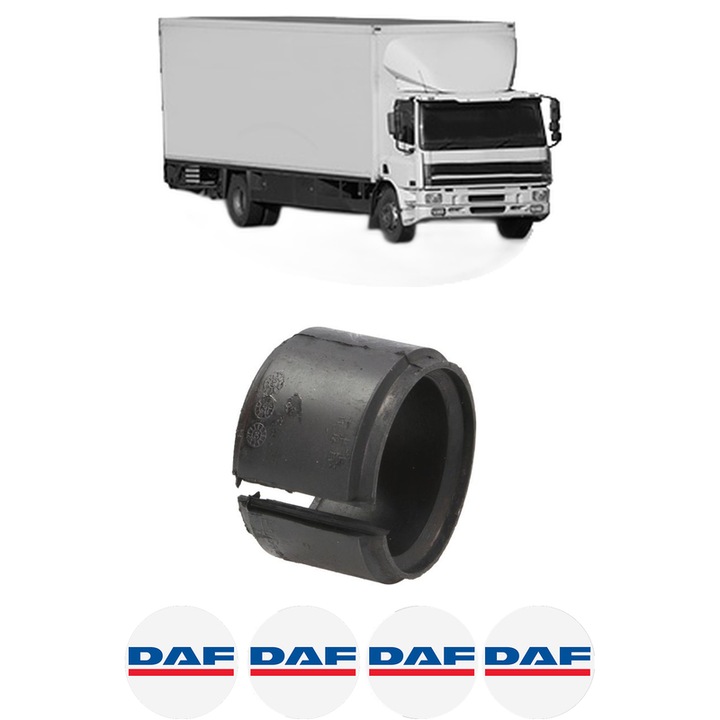 Bucsa bara stabilizatoare Spate Dreapta Stanga DAF CF 75 din 2001-2013, Auto, Febi, 4x Stickere auto cu DAF