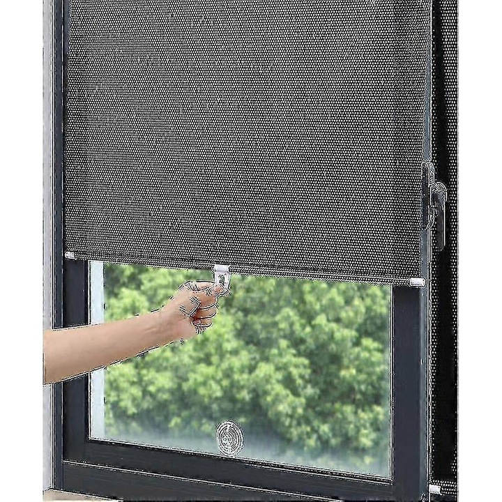 Rulou pentru fereastra, 58x125cm, protectie solara, set 1 buc, cu ventuze transparente