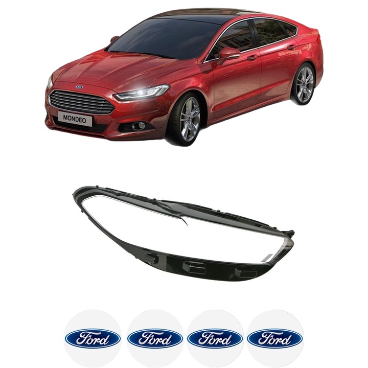 Sticla Far Dreapta FORD MONDEO V Hatchback (CE) din 2014-2019, Auto, 4x Stickere auto cu FORD