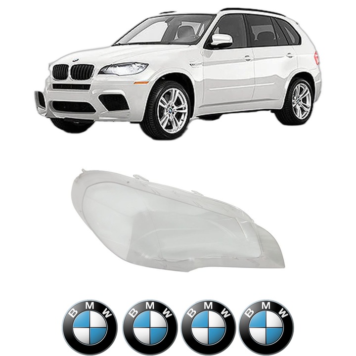 Sticla Far Dreapta BMW Seria X5 (E70) din 2006-2013, Auto, 4x Stickere auto cu BMW