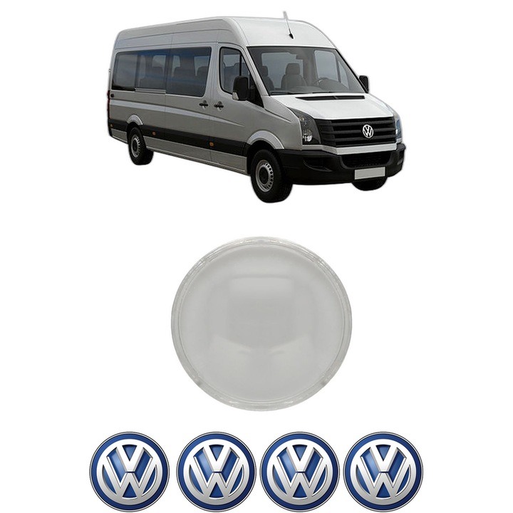Sticla Far Dreapta Volkswagen CRAFTER, 2E din 2006-2016, Auto, 4x Stickere auto cu Volkswagen