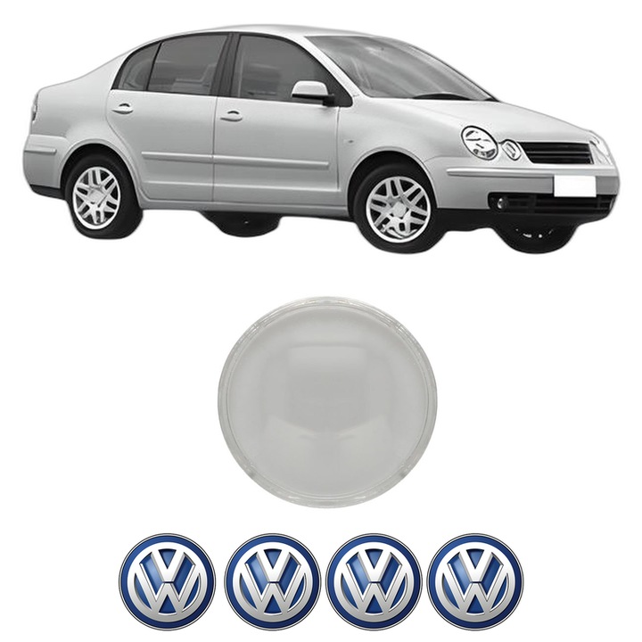Sticla Far Dreapta Volkswagen POLO IV, 9N3 din 2005-2009, Auto, 4x Stickere auto cu Volkswagen