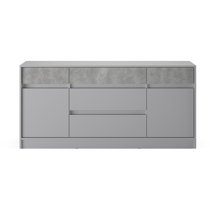 Comoda 1600 STYLE, Everest, PAL, 160 х 76 х 39 cm, Casmir, Beton