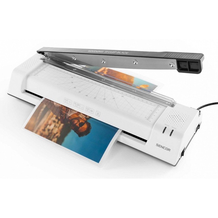 Laminator 2w1 SENCOR SLA 350 A3, laminare rece si calda, set cu gilotina