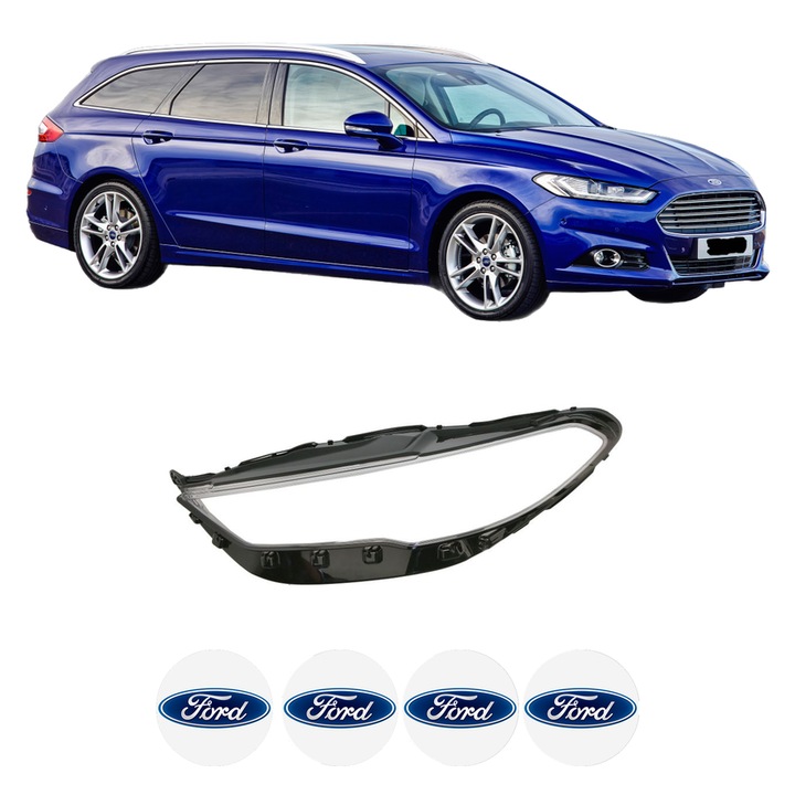 Sticla Far Stanga FORD MONDEO V Turnier (CF) din 2014-2019, Auto, 4x Stickere auto cu FORD