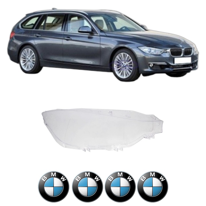 Sticla Far Dreapta BMW Seria 3 Touring Van (F31) din 2012-2019, Auto, 4x Stickere auto cu BMW