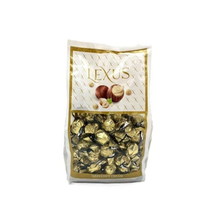 Bomboane de ciocolata cu crema de arahide Lexus, auriu 1kg