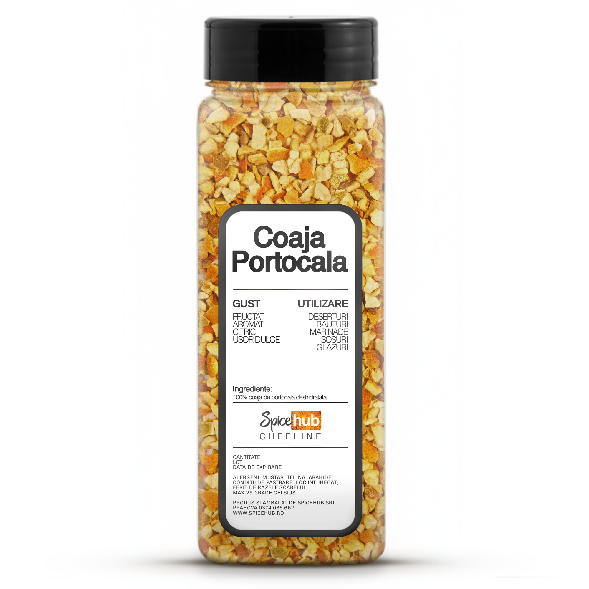 Portocala Rasa Coaja de portocala deshidratata, Orange zest natural pentru deserturi ...
