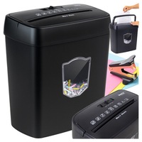Tocător automat de documente IZOXIS 25663, Distrugător de documente cu coș de 12,5l, nivel de securitate P4