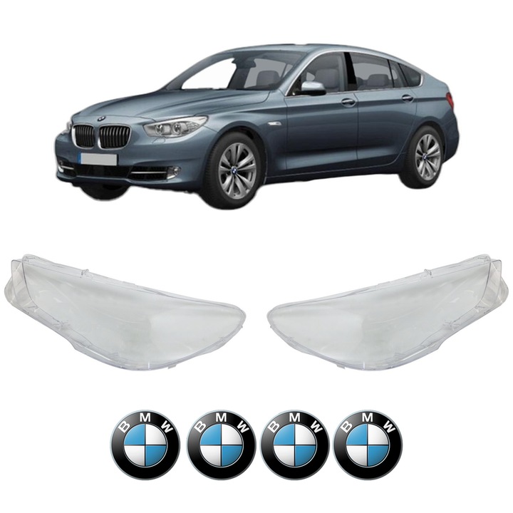 Set Sticle Far Stanga Dreapta BMW Seria 5 Gran Turismo (F07) din 2008-2017, Auto, 4x Stickere auto cu BMW