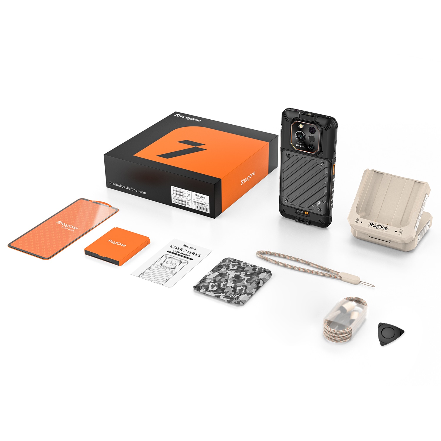 Telefon mobil RugOne Xever 7 Pro, 6.67", 5G, 512GB/12GB, 5550 mAh, DS, Negru