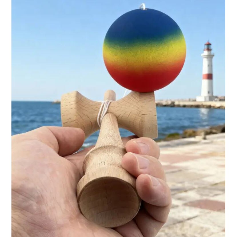 Kendama profesionala, XPRESS SALES®, Curcubeu - eMAG.ro